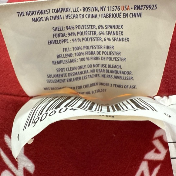 Northwest 11 inches -Red and Black Razorback Pillow.  Never played with. - Picture 5 of 9